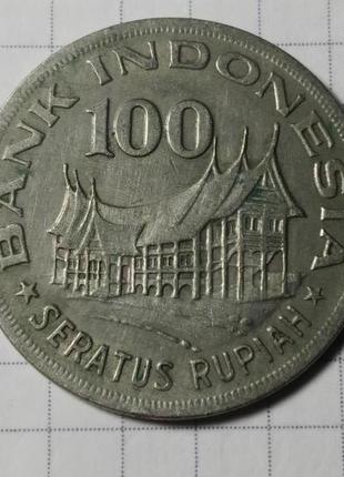 Монета Индонезия 100 рупий, 1978