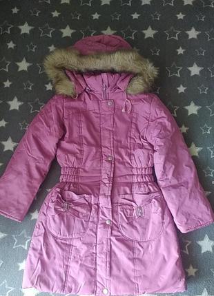 Зимняя куртка- пальто р 116