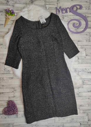 Женское платье lafaba черное с люрексом утепленное размер 48 l