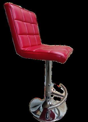 Кресло барное мягкое красное регулируемое