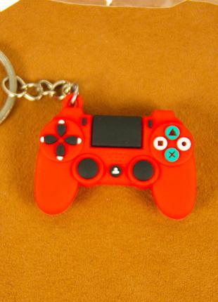 Брелок джойстик Playstation 4 (красный)