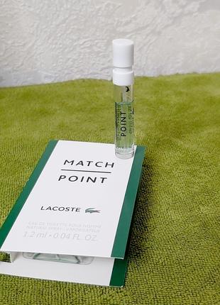 Lacoste match point men оригінал мініатюра пробник mini spray
