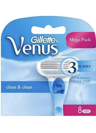 Сменные кассеты Gillette Venus 3 Close clean Original (8 шт) G...