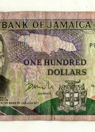 Ямайка - Jamaica 100 доларів 2002 рік №523
