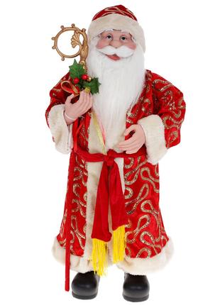 Новогодняя декоративная игрушка Санта 61см, цвет – красный.