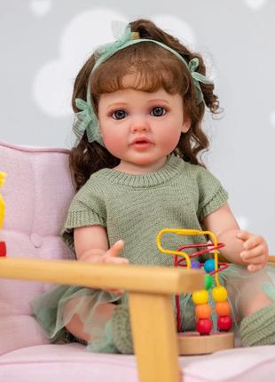Кукла Реборн девочка Марта NPK 55cм силиконовая, реалистичная ...