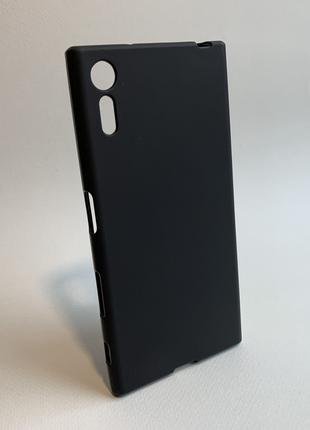 Sony Xperia XZ чехол матовый пластиковый чёрный F8331 F8332
