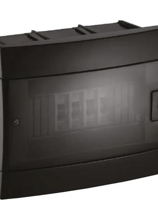 Щиток внутренний на 8 автоматов / выключателей (IP40, черный)