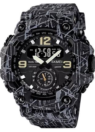 Спортивные часы SKMEI 1637 Серый камуфляж