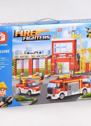 Детский блочный конструктор Forange FC 3108 E - Пожарная станция