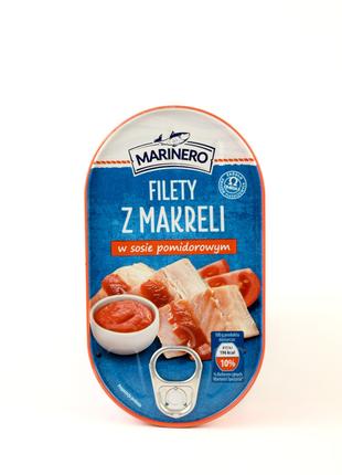 Филе макрели в томатном соусе Marinero 170 г Польша