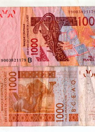 БЕНІН Західна Африка 1000 франків 2003 рік №517