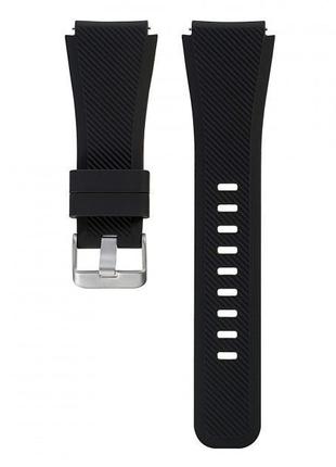 Силіконовий ремінець Watchbands для Samsung Gear S3 Чорний
