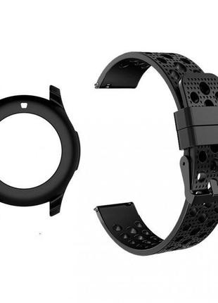 Комплект Watchbands силиконовый ремешок Double и чехол для Sam...