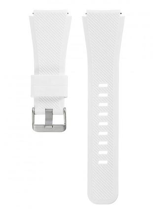 Силіконовий ремінець Watchbands для Samsung Gear S3 Білий