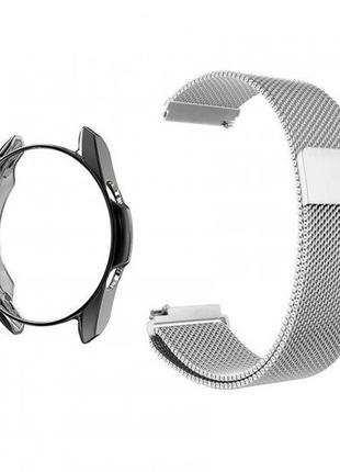 Комплект Watchbands металевий ремінець Milanese та чохол для S...