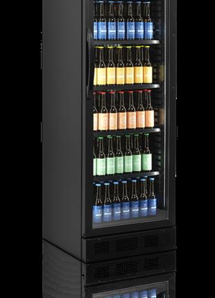 Шкаф холодильный черный Tefcold CEV425 BLACK стекло