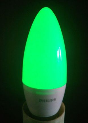Лампа ночник зелёная светодиодная