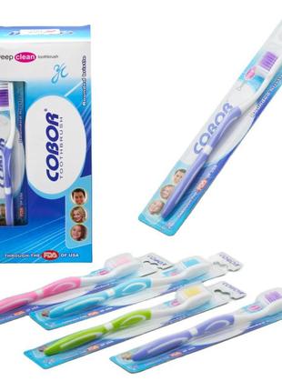 Зубна щітка Cobor для дорослих середньої жорсткості Medium для...