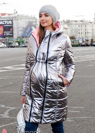 Молодежное двухстороннее пальто для беременных