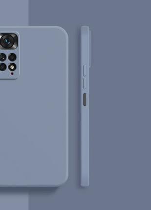 Xiaomi Redmi Note 11 Pro 4G 5G силиконовый чехол микрофибра GRAY