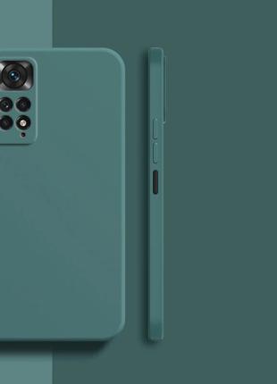 Xiaomi Redmi Note 11 Pro 4G 5G силиконовый чехол микрофибра Green