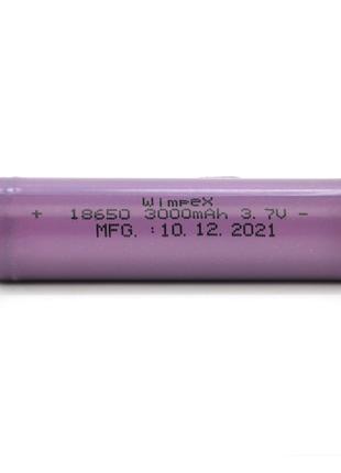Аккумулятор WMP-3000 18650 Li-Ion Tip Top, 3000mAh, 3.7V, Purple