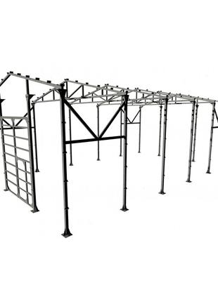 Металевий каркас прямостінного двоскатного ангару 9*15*5, з ворот