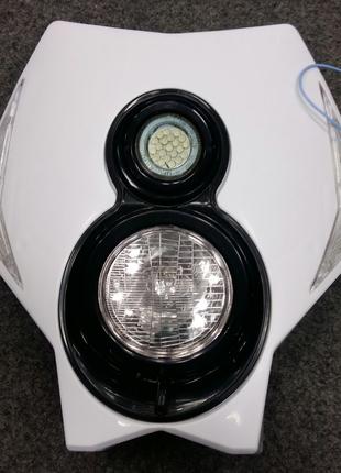Обтекатель КТМ морда фара на мотоцикл повороты led оптика кросс