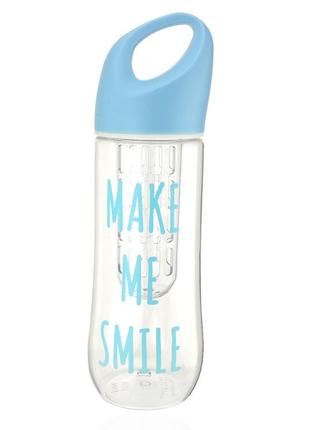 Ударопрочная бутылка для воды 800мл голубой