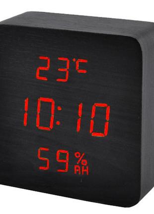 Часы электронные vst-872s-1, термометр, будильник, влажность, ...