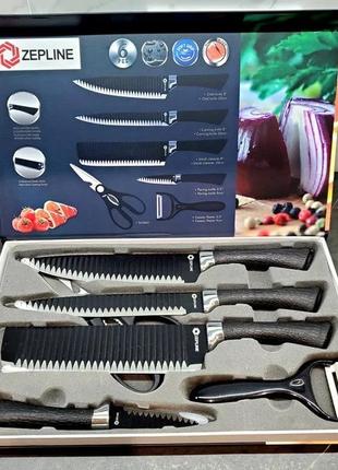 Набор кухонных ножей из нержавеющей стали zepline zp-035 6 пре...