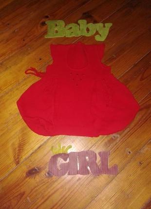 Красиве й тепле червоне плаття сарафан на рік распродажа