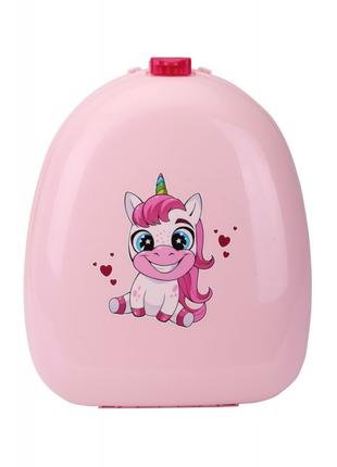 Рюкзак для девочки розовый ТехноК арт 8027