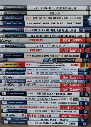 Диски з іграми для PlayStation 2