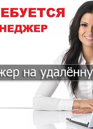 Менеджер на удалёнке.