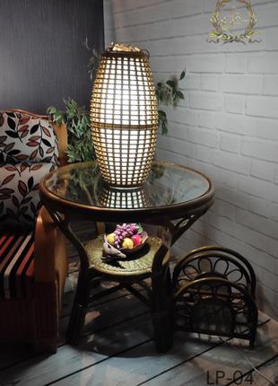 Светильник люстра лампа из натурального ротанга / Индонезия