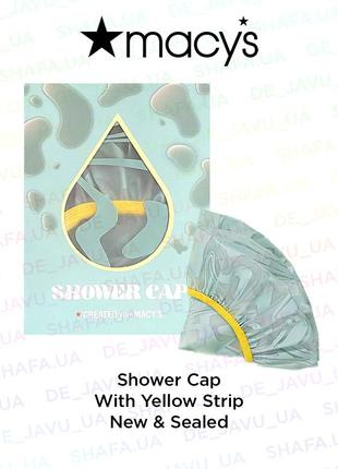 Шапочка для ванны и душа macy's shower cap с узором - защита д...