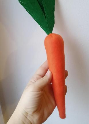Морквина до костюму зайця / морква м'яка у садочок