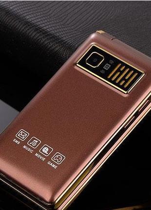 Мобильный телефон Tkexun A15 (Satrend A15) brown. Flip кнопочн...