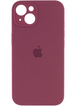 Чехол Silicone Case Full Camera для iPhone 13 plum
