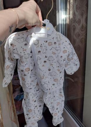 Костюм на новонародженого повзунки і сорочечка