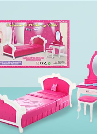 Мебель для Барби кукол Спальная комната с трюмо мебель для кук...