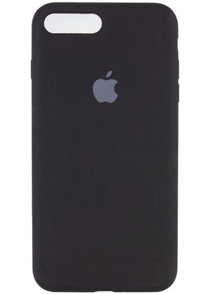 Захисний чохол до Iphone 7 Plus чорний Silicone Case Full Prot...