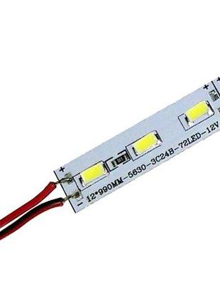 Світлодіодна лінійка BRT 5630-72 led R 24 W, 12 В, IP20 червон...