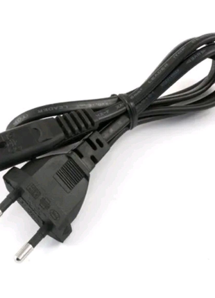 Силовой кабель (220В.) 1.5м. чёрный.