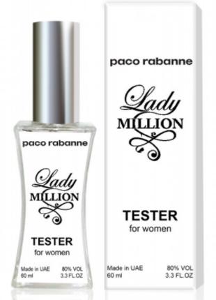 Тестер Paco Rabanne Lady Million жіночий, 60 мл