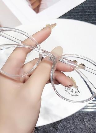Іміджеві прозорі окуляри 2022 з захистом, унісекс