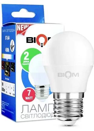 Світлодіодна лампа економ енергозберігаюча BT-564 7W G45 E27 4...