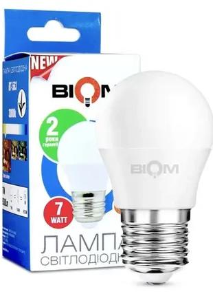 Светодиодная лампа эконом энергосберигающая BT-563 7W G45 E27 ...